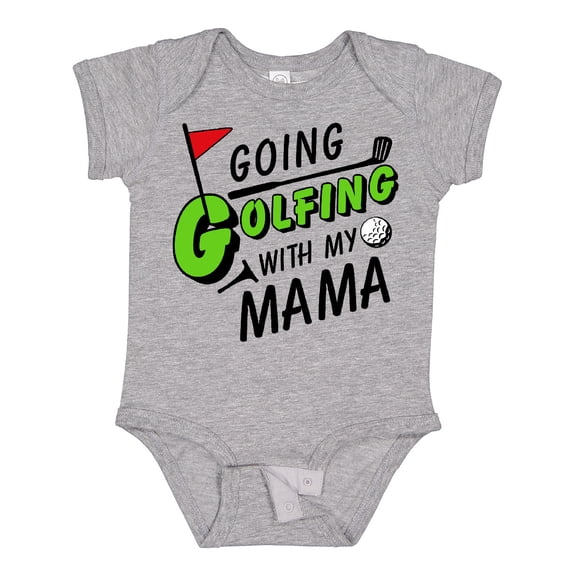 Inktastic Going Golfing with My Mama Kids Golf Boys or Girls Baby Bodysuit