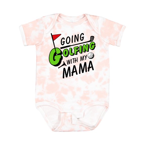 Inktastic Going Golfing with My Mama Kids Golf Boys or Girls Baby Bodysuit