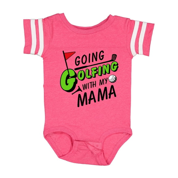 Inktastic Going Golfing with My Mama Kids Golf Boys or Girls Baby Bodysuit