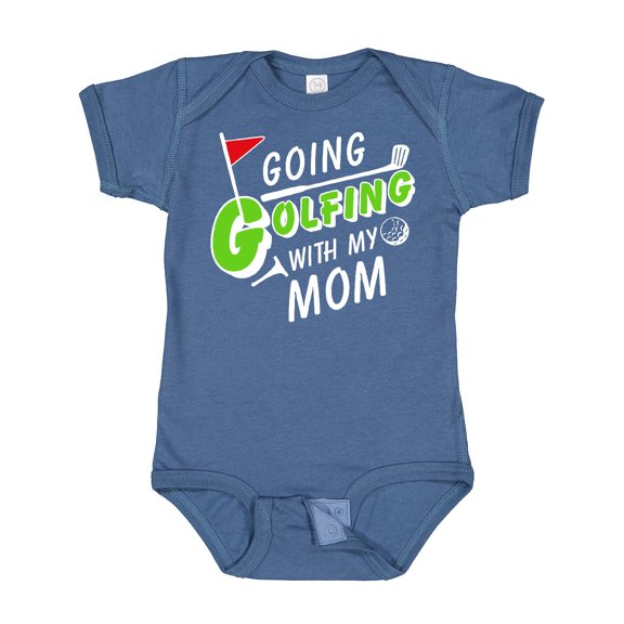 Inktastic Going Golfing with My Mom Kids Golf Boys or Girls Baby Bodysuit