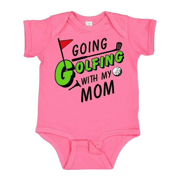Inktastic Going Golfing with My Mom Kids Golf Boys or Girls Baby Bodysuit