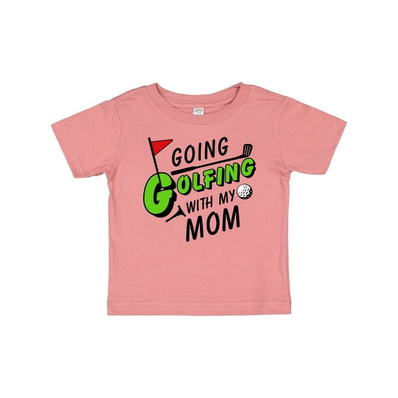 Inktastic Going Golfing with My Mom- Kids Golf Boys or Girls Baby T-Shirt
