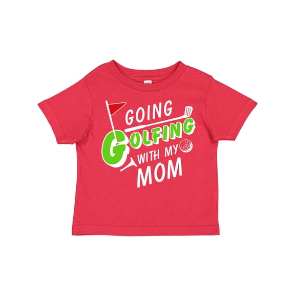 Inktastic Going Golfing with My Mom- Kids Golf Boys or Girls Toddler T-Shirt