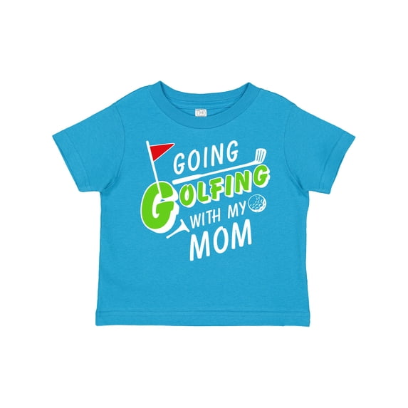 Inktastic Going Golfing with My Mom- Kids Golf Boys or Girls Toddler T-Shirt
