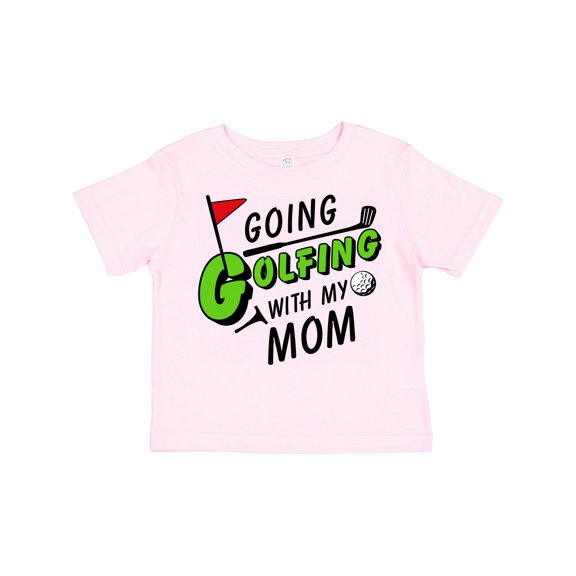 Inktastic Going Golfing with My Mom- Kids Golf Boys or Girls Toddler T-Shirt