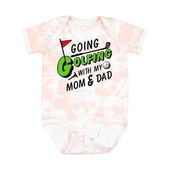 Inktastic Going Golfing with My Mom and Dad Kids Golf Boys or Girls Baby Bodysuit