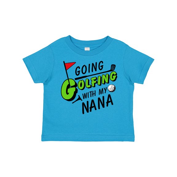 Inktastic Going Golfing with My Nana- Kids Golf Boys or Girls Toddler T-Shirt