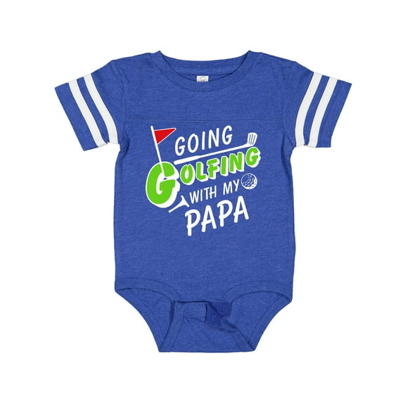 Inktastic Going Golfing with My Papa Kids Golf Boys or Girls Baby Bodysuit
