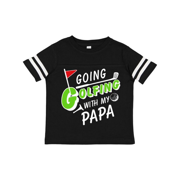 Inktastic Going Golfing with My Papa- Kids Golf Boys or Girls Toddler T-Shirt