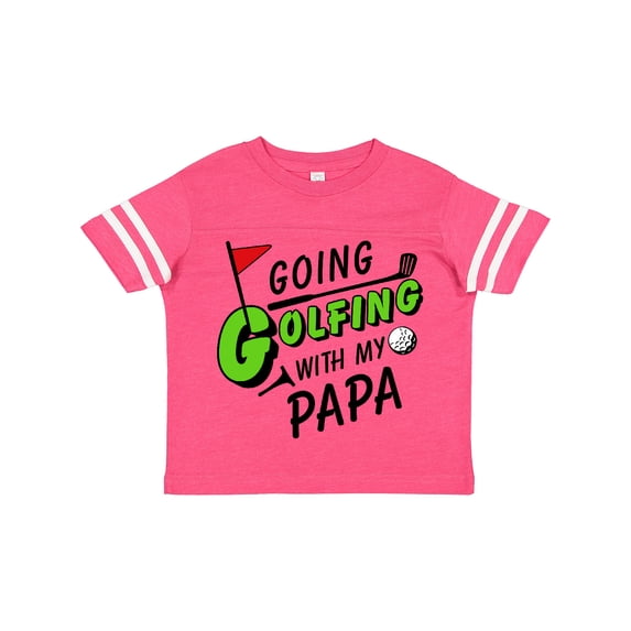 Inktastic Going Golfing with My Papa- Kids Golf Boys or Girls Toddler T-Shirt