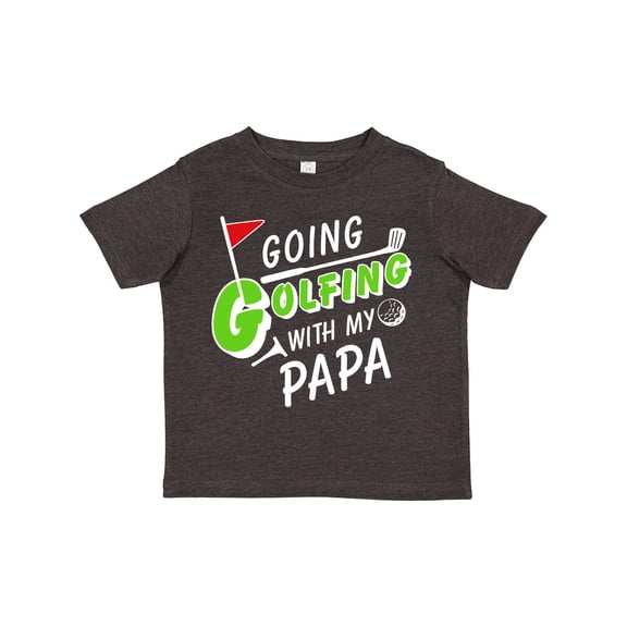 Inktastic Going Golfing with My Papa- Kids Golf Boys or Girls Toddler T-Shirt