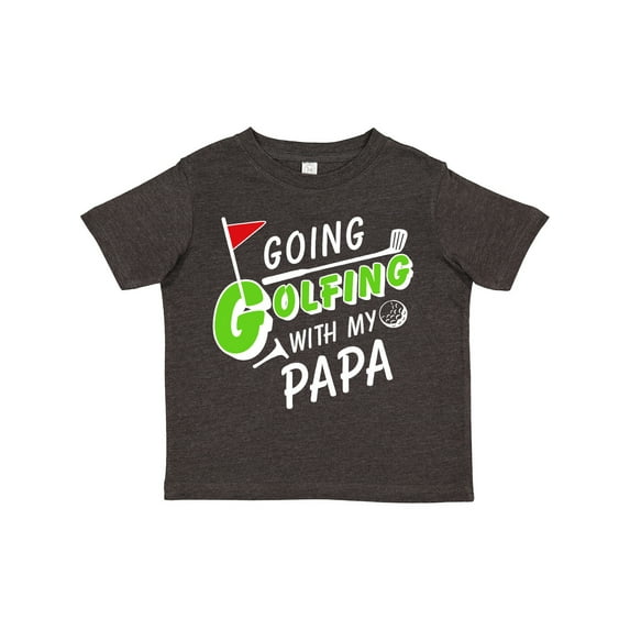 Inktastic Going Golfing with My Papa- Kids Golf Boys or Girls Toddler T-Shirt