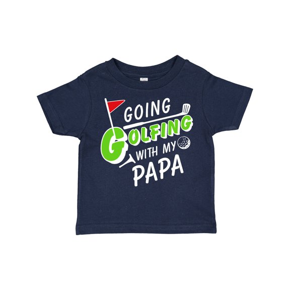Inktastic Going Golfing with My Papa- Kids Golf Boys or Girls Toddler T-Shirt