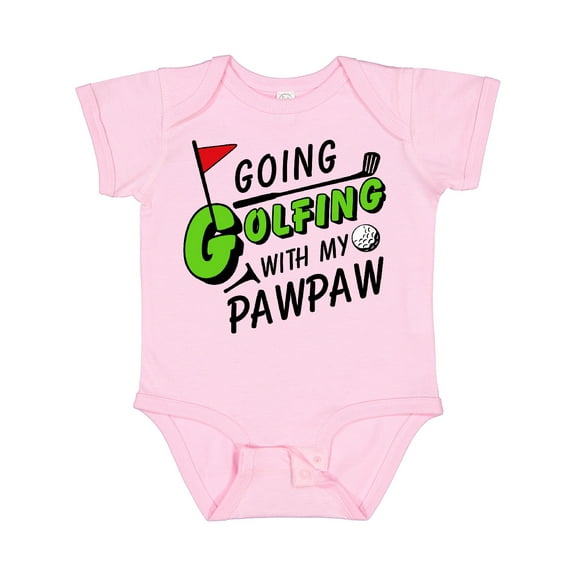 Inktastic Going Golfing with My Pawpaw- Kids Golf Boys or Girls Baby Bodysuit