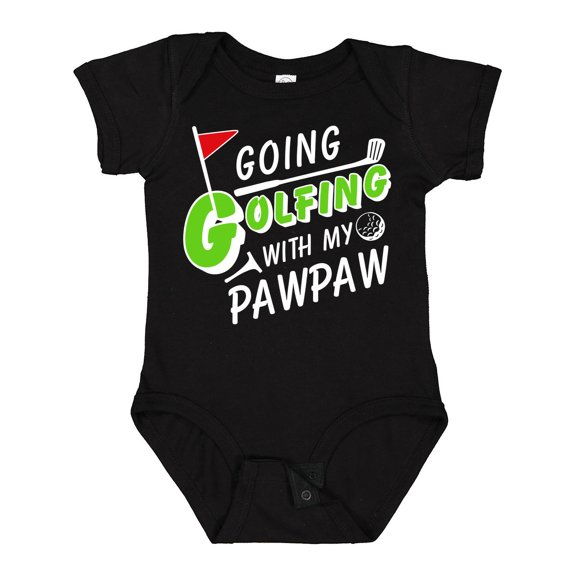 Inktastic Going Golfing with My Pawpaw Kids Golf Boys or Girls Baby Bodysuit