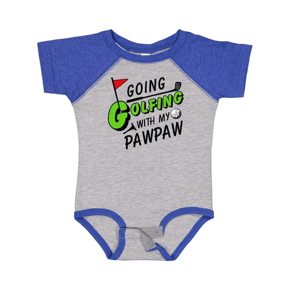 Inktastic Going Golfing with My Pawpaw- Kids Golf Boys or Girls Baby Bodysuit