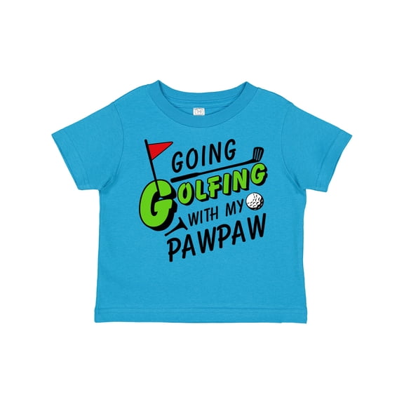 Inktastic Going Golfing with My Pawpaw Kids Golf Boys or Girls Toddler T-Shirt