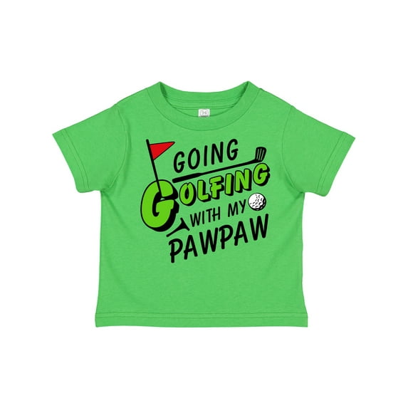 Inktastic Going Golfing with My Pawpaw Kids Golf Boys or Girls Toddler T-Shirt