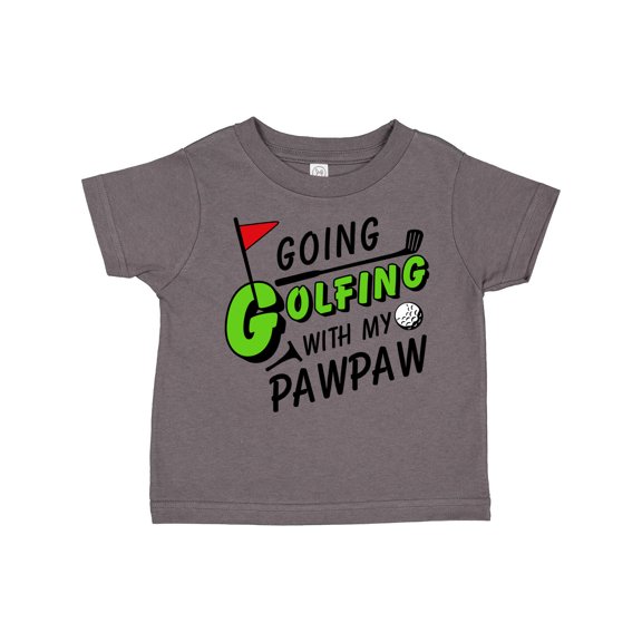 Inktastic Going Golfing with My Pawpaw Kids Golf Boys or Girls Toddler T-Shirt