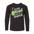 thumbnail image 1 of Inktastic Going Golfing with My Pawpaw- Kids Golf Long Sleeve Youth T-Shirt, 1 of 5