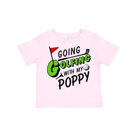 Inktastic Going Golfing with My Poppy- Kids Golf Boys or Girls Toddler T-Shirt