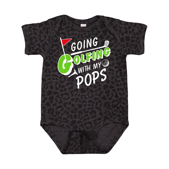 Inktastic Going Golfing with My Pops Kids Golf Boys or Girls Baby Bodysuit