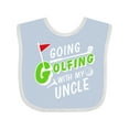 thumbnail image 1 of Inktastic Going Golfing with My Uncle Kids Golf Boys or Girls Baby Bib, 1 of 4