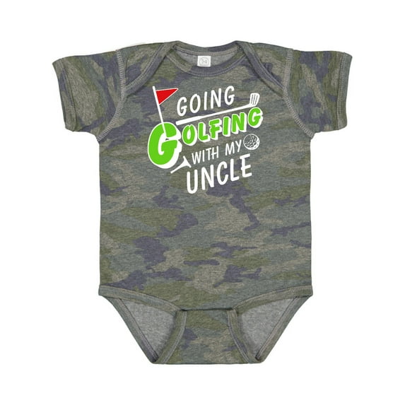 Inktastic Going Golfing with My Uncle Kids Golf Boys or Girls Baby Bodysuit