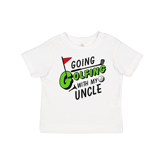 Inktastic Going Golfing with My Uncle Kids Golf Boys or Girls Baby T-Shirt