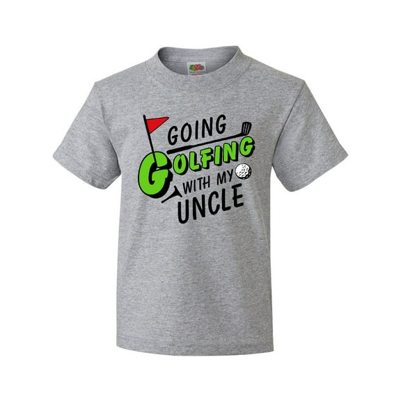 Inktastic Going Golfing with My Uncle- Kids Golf Youth T-Shirt