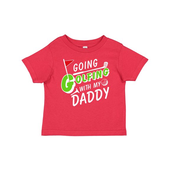 Inktastic Going Golfing with my Daddy- kids golf Boys or Girls Baby T-Shirt