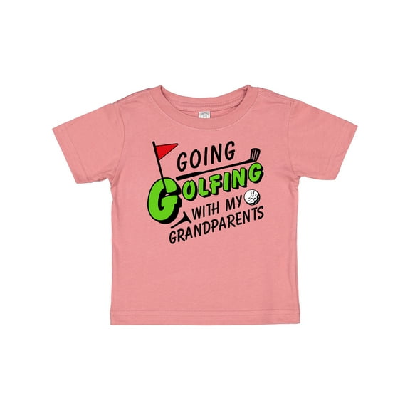 Inktastic Going Golfing with my Grandparents- kids golf Boys or Girls Baby T-Shirt