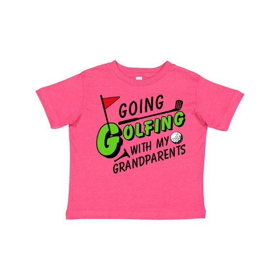 Inktastic Going Golfing with my Grandparents- kids golf Boys or Girls Toddler T-Shirt