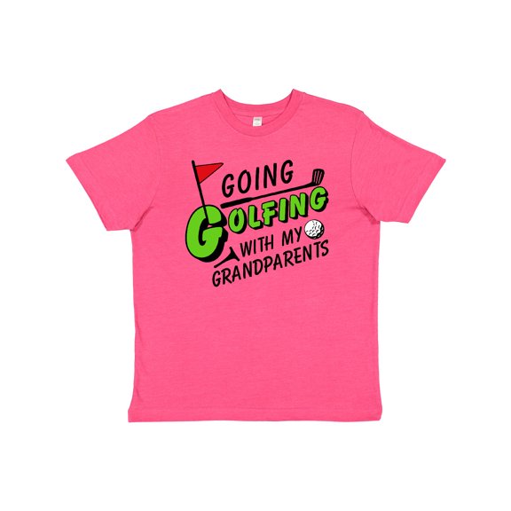 Inktastic Going Golfing with my Grandparents- kids golf Youth T-Shirt