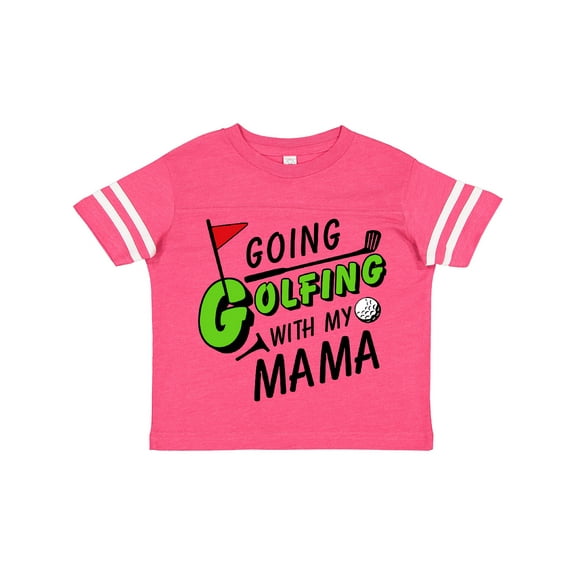 Inktastic Going Golfing with my Mama- kids golf Boys or Girls Toddler T-Shirt