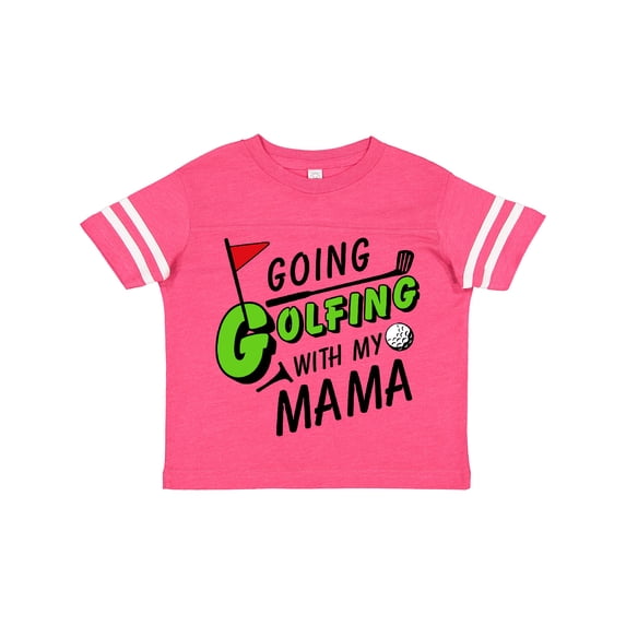 Inktastic Going Golfing with my Mama- kids golf Boys or Girls Toddler T-Shirt