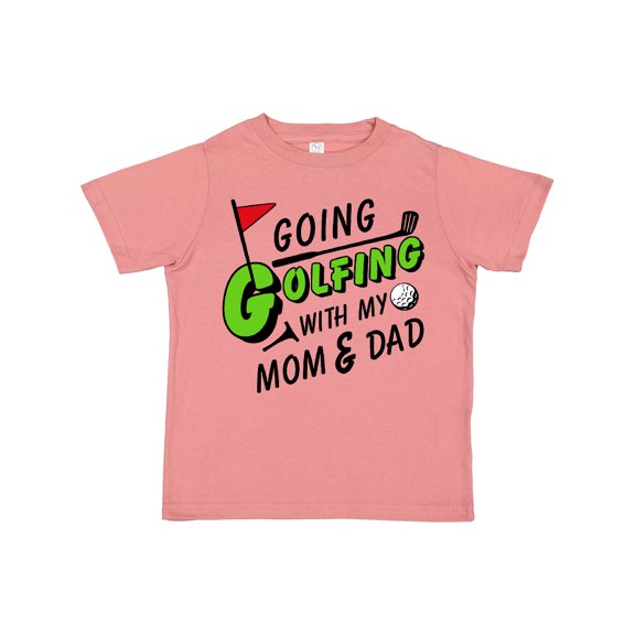 Inktastic Going Golfing with my Mom and Dad- kids golf Boys or Girls Toddler T-Shirt