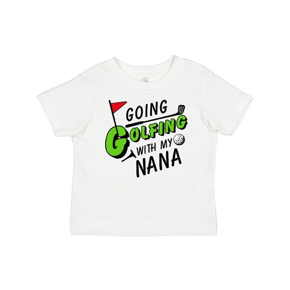 Inktastic Going Golfing with my Nana- kids golf Boys or Girls Baby T-Shirt