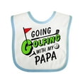 thumbnail image 1 of Inktastic Going Golfing with My Papa Kids Golf Boys or Girls Baby Bib, 1 of 4