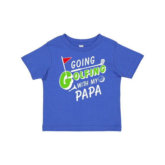 Inktastic Going Golfing with my Papa- kids golf Boys or Girls Baby T-Shirt