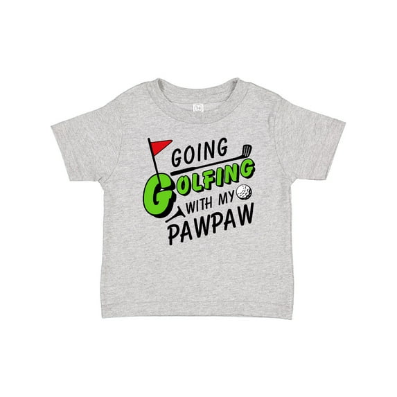 Inktastic Going Golfing with my Pawpaw- kids golf Boys or Girls Baby T-Shirt