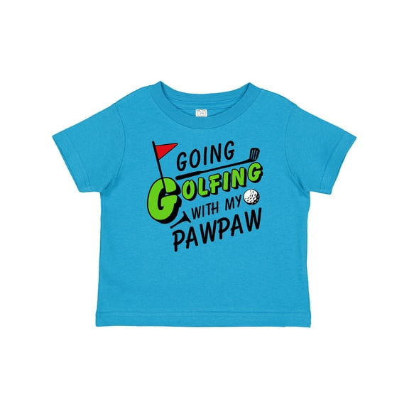Inktastic Going Golfing with my Pawpaw- kids golf Boys or Girls Baby T-Shirt