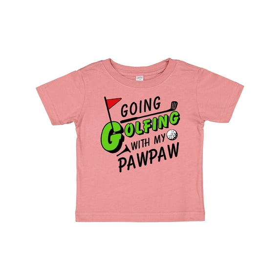 Inktastic Going Golfing with my Pawpaw- kids golf Boys or Girls Baby T-Shirt