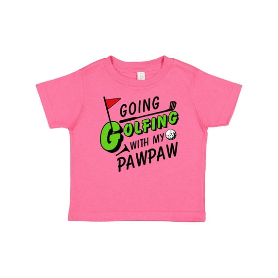 Inktastic Going Golfing with my Pawpaw- kids golf Boys or Girls Baby T-Shirt