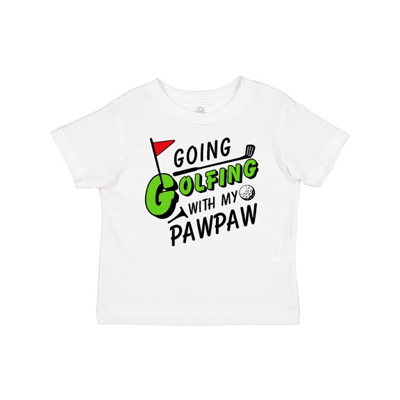 Inktastic Going Golfing with my Pawpaw- kids golf Boys or Girls Baby T-Shirt