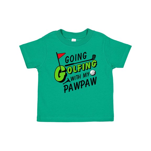 Inktastic Going Golfing with my Pawpaw- kids golf Boys or Girls Baby T-Shirt