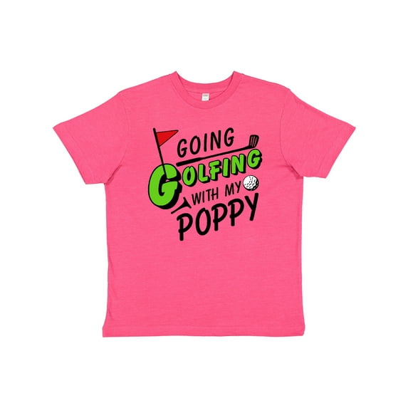 Inktastic Going Golfing with my Poppy- kids golf Youth T-Shirt