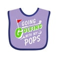 thumbnail image 1 of Inktastic Going Golfing with My Pops Kids Golf Boys or Girls Baby Bib, 1 of 4