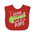 thumbnail image 1 of Inktastic Going Golfing with My Pops Kids Golf Boys or Girls Baby Bib, 1 of 4
