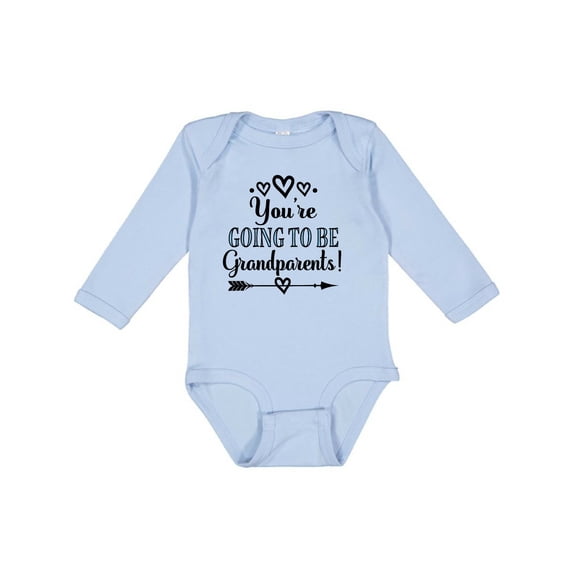 Inktastic Going to Be Grandparents Announcement Boys or Girls Long Sleeve Baby Bodysuit